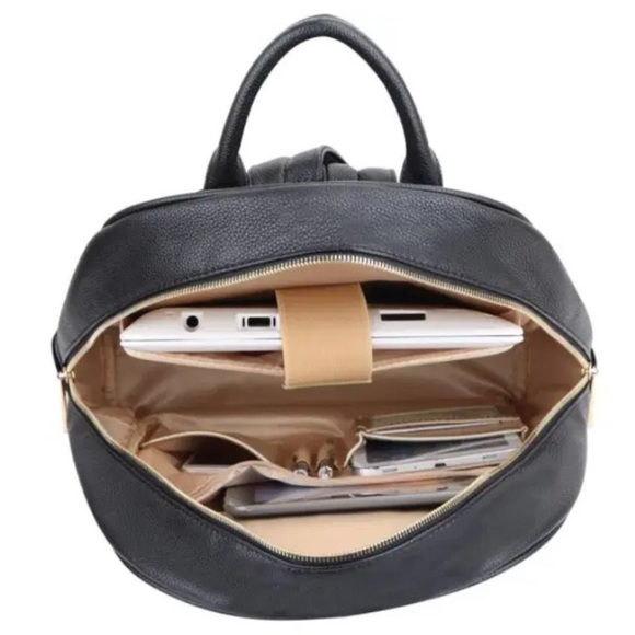 Sandy Lisa Soho Orange Camo Backpack Laptop Sleeve W/Studded front &side Pockets - Picture 16 of 16